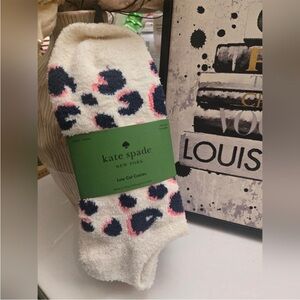 Kate Spade Cream and Navy 3pk of Socks